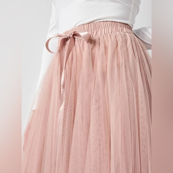 Aria Tulle Skirt Blush Pink M/L ✨NWT - Picture 5 of 5